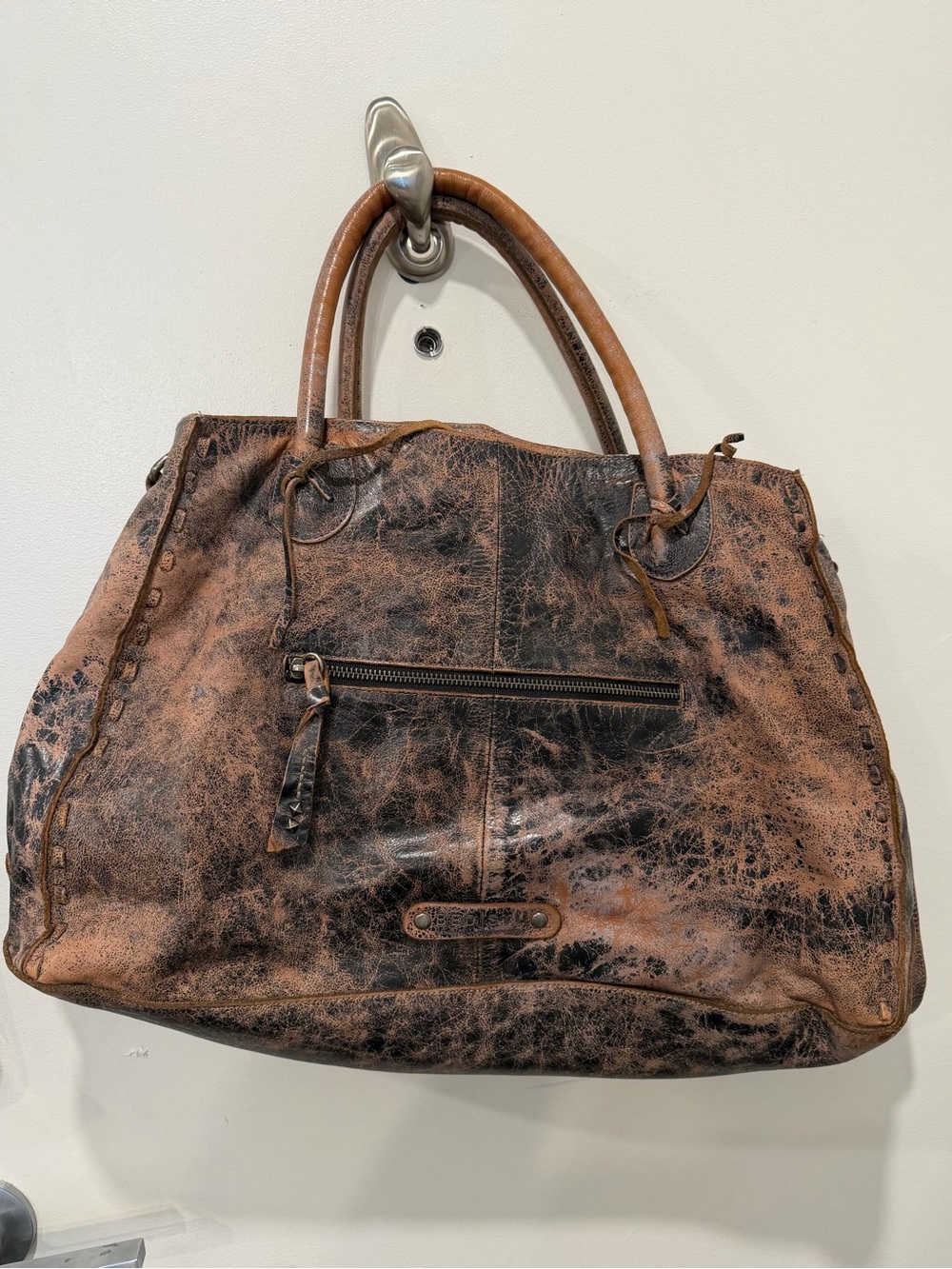 Bed Stu Rockababy Purse Brown
Distressed Leather oversized large bag purse BOHO - Picture 4 of 16